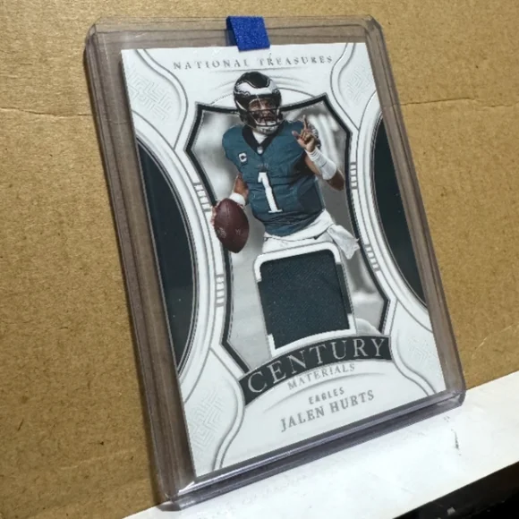 🏈🏆Jalen Hurts "National Treasures Century Materials - 99/99 Insert" Card🏆🏈 - Picture 6 of 6